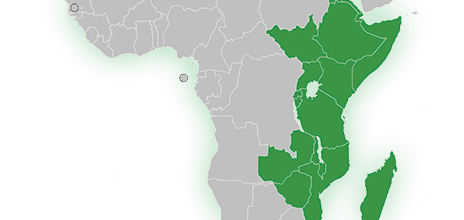 West Africa map