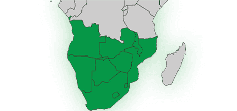 Southern Africa map